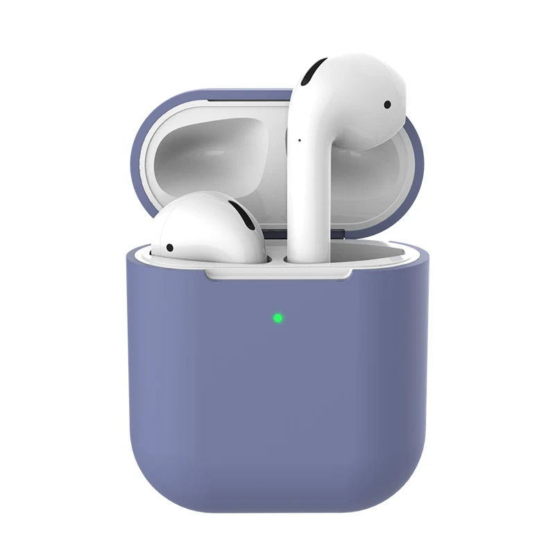 Матовый Силиконовый Bluetooth беспроводной Чехол для наушников для AirPods 2, защитный чехол, аксессуары для Apple Airpods 2, зарядная коробка - Цвет: 14