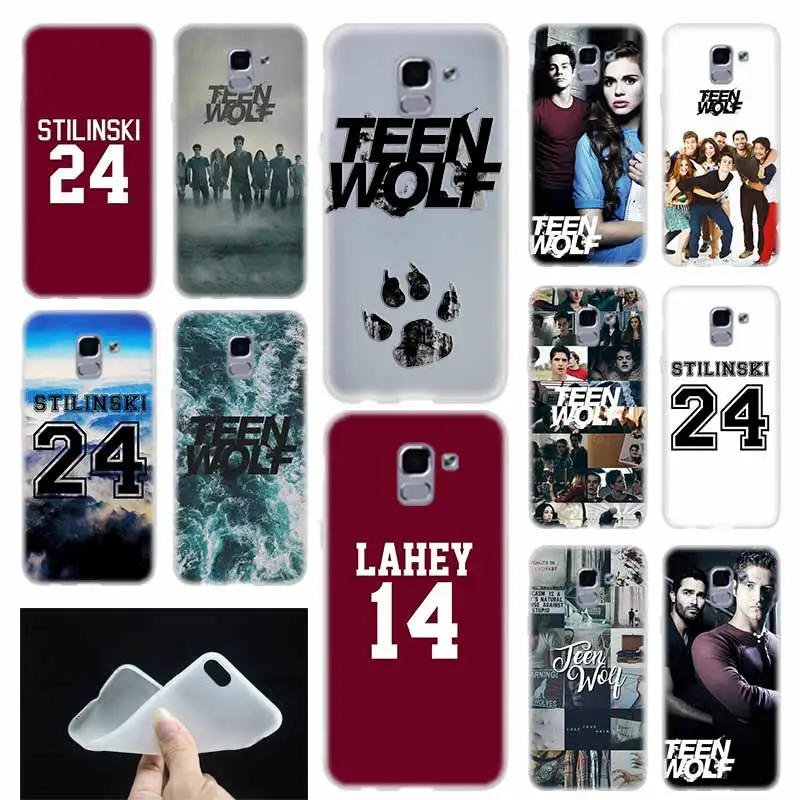 

case Soft Cover TPU Coque For Samsung Galaxy J6 J8 J3 J5 J7 J4 Plus 2018 2016 2017 EU Prime Pro Ace Teen Wolf Stilinski 24 Lahey