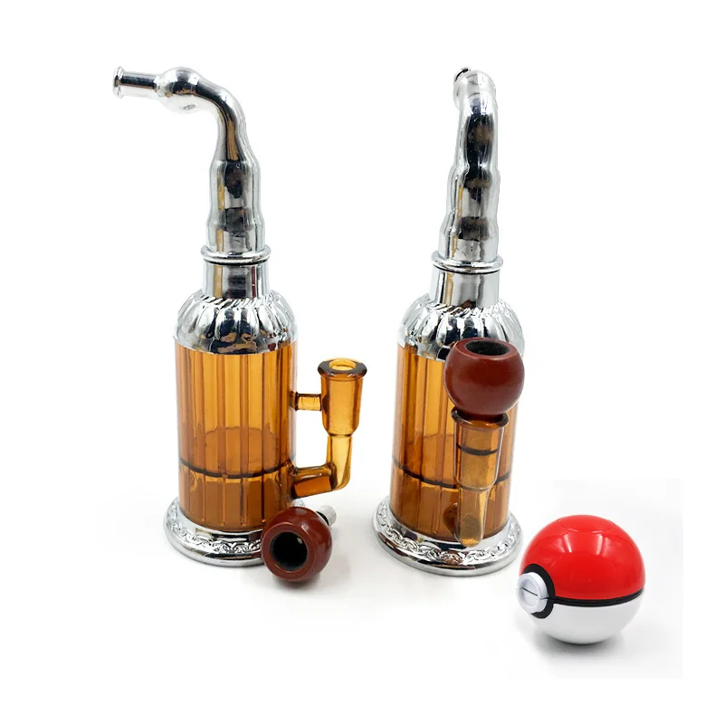2pcs Multifunction Plastic Acrylic Glass Water Pipe for smoking weed