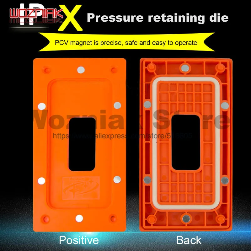Wozniak For iPhone X Screen fit positioning die Magnetic adhesive pad Cover plate bracket Pressure retaining mould | Инструменты