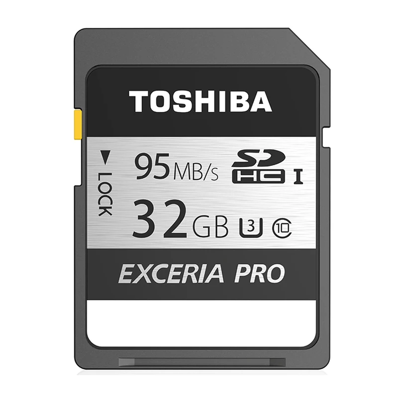 TOSHIBA 32 Гб 64 Гб 128 Гб SD карты UHS-I U3 SDHC/SDXC карты памяти класса 10 95 МБ/с. EXCERIA PRO N401 слот для карт памяти для видеокамеры