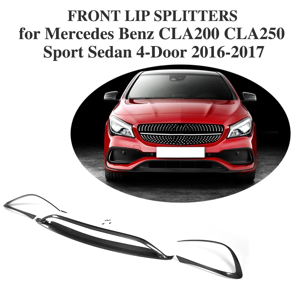 Carbon Fiber Car Racing Front Bumper Lip for Mercedes Benz