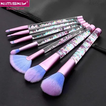 

KIMISKY 1SET Luxury Makeup brushes High Quality Fan Cosmetic Eyeliner Eyebrow Makeup Brush Tools Make-up Hair For Beauty