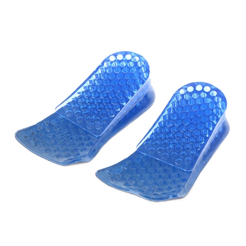 

THINKTHENDO 4cm Buffer Half Shoe Pad Heightening Insole Removable Adjusting Honeycomb Dismantled 2017 Fashion Blue Pads 1 Pair