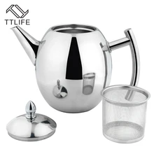 TTLIFE 2017 Hohe Qualität 1000 ML/1500 ML Edelstahl Kaffee Wasserkocher Teekanne Kaffee Wasserkocher Stil Tee und Kaffee Drip Wasserkocher topf