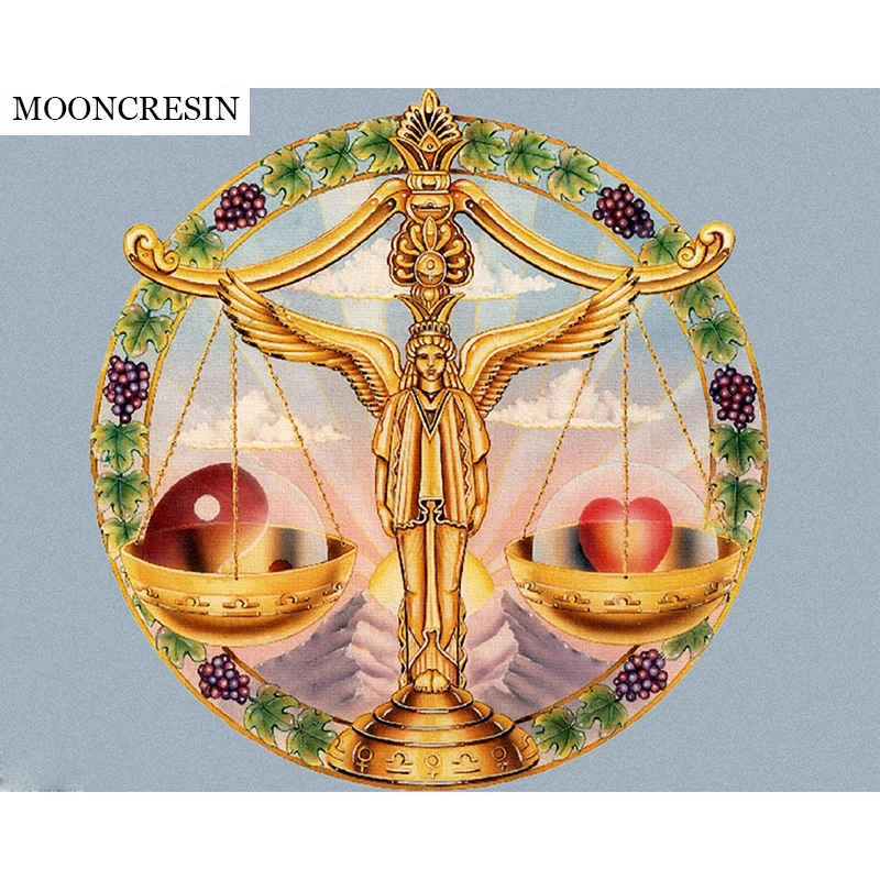 DIY 5D Diamond Painting Cross Stitch Kits 12 Zodiac Signs Needlework