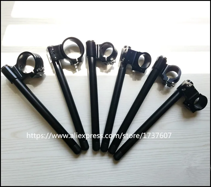 

1pair 35mm37mm51mm Motorcycle Handlebar Racing Adjustable CNC Clip On Ons Fork Handlebars Handle Bar Cafe Racer Moto