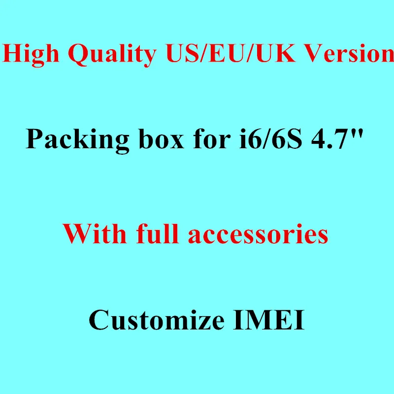 imágenes para DHL 20 unids Calidad Original EE. UU./EU/UK Version Cargador en Ppaer Caja de Embalaje Para el iphone 6/6 S 4'7 Con Accesorios Completos imágenes para DHL 20 unids Calidad Original EE. UU./EU/UK Version Cargador en Ppaer Caja de Embalaje Para el iphone 6/6 S 4'7 Con Accesorios Completos
