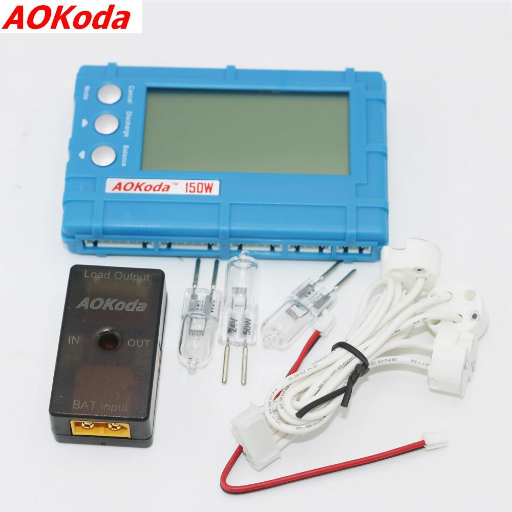 AOKoda 150W 3 in 1 RC 2s 6s Lipo Li Fe Battery Balancer LCD+Voltage Meter Tester+Dischargerin