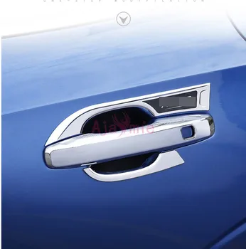 

For Volvo XC60 2018 Door Handle Cover Bowl Insert Trim Panel With/without Smart Hole Frame Chrome Car Styling Accessories