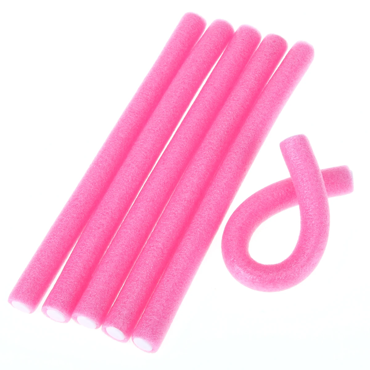 6pcssetHairdressingSoftFoamStickRollersFlexibleRodsAirHair