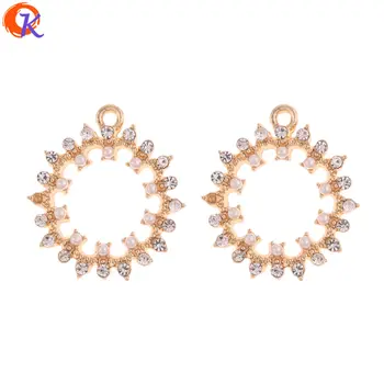 

Cordial Design 50Pcs 20*23MM Jewelry Accessories/Earrings Connectors/Round Shape/DIY Jewelry Making/Hand Made/Earring Findings