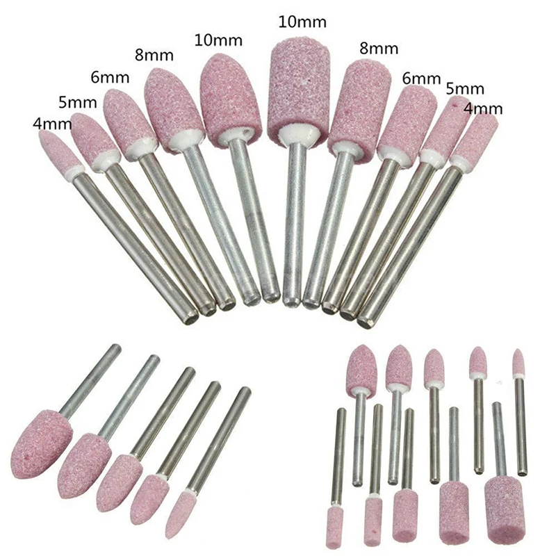 100pcs Rotary Abrasive Stone Set Grinding Polishing Head Wheel Tool