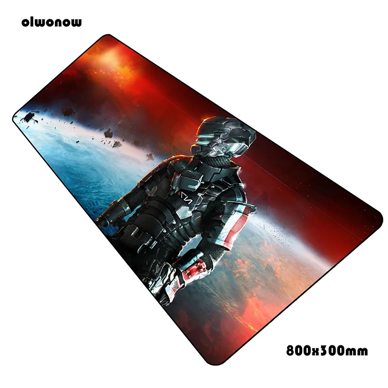 Dead space коврик для мыши 800x300x2 мм коврики S xl компьютер игровой интимные Аксессуары Рождество игровые коврики и чехлы игр pc gamer