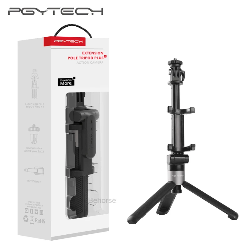 

PGYTECH DJI OSMO ACTION Extension Pole Tripod Plus Selfie Stick for Insta360 One X for Gopro Sport Camera Accessories