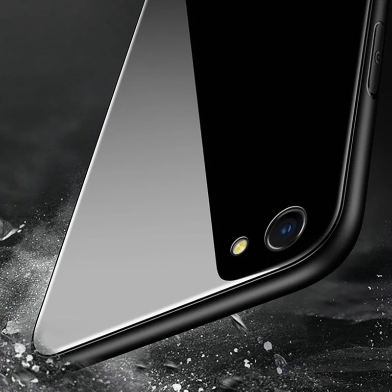 Чехол из закаленного стекла для OPPO A3S A83 F7 A3 A5 R17 F11 Pro R9S R9 Plus силиконовый защитный