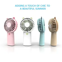 Заряжаемый вентилятор в форме кошки USB Ручной Настольный вентилятор с лампами, перезаряжаемый, с низким уровнем шума, с тремя шестернями, портативный Настольный вентилятор, вентилятор для офиса на открытом воздухе