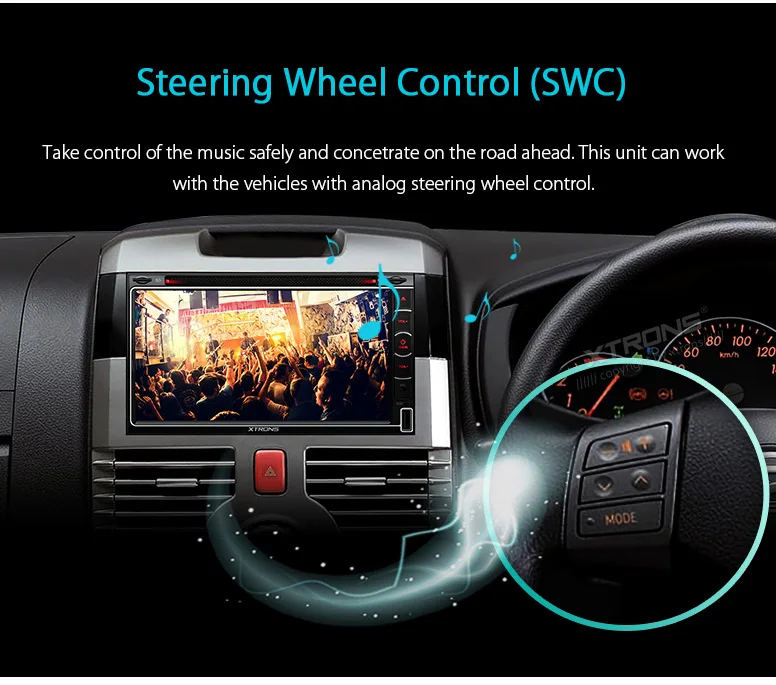 Excellent XTRONS Universal 6.95" HD Digital Touch Screen Double Din Car autoradio Stereo Radio DVD Player GPS Navigation SD USB SWC 1080P 9