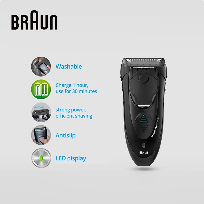 Braun Series 5 MG5010 Мужская электрическая Фольга бритва 2 в 1 мульти грумер бритье стиль Инструмент Pop Up прецизионный триммер черный