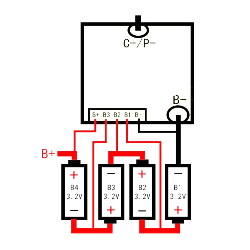 4S 12V 50A Lifepo4 литий-железо-фосфат BMS батарея Защитная плата w сбалансированная 3,2 v 4 ячейка для автомобиля старт инвертор