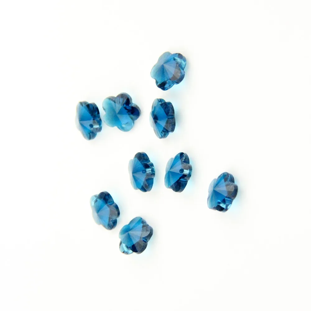 Красивые 2000 шт./лот 14 мм резные хрустальные сливовые Цветочные бусины в одной