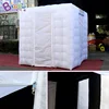 White Inflatable Cube Tent Oxford Cloth LED Light Inflatable Photo Booth 5