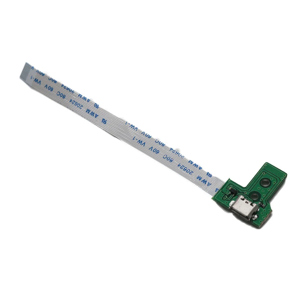 

1set ~2sets For Playstation PS4 DualShock 4 Controller JDS 030 Micro USB Charging Socket Board REV 3 W Flex Ribbon Cable