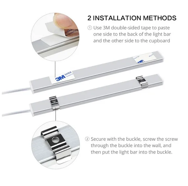  12V Hand Motion Sensor LED light Hand Sweep Scanning Switch Cabinet Light 30CM 40CM 50CM Night Lamp - 1685852134