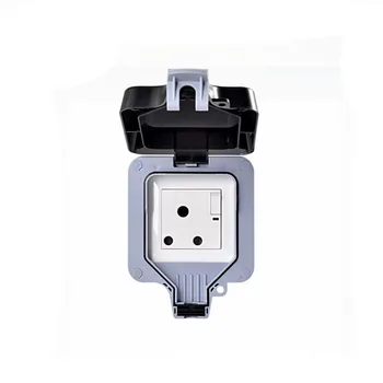 

IP66 Wall Waterproof Dust-proof Power Socket South Africa Type Socket 10A /250v Wall Socket With Switch