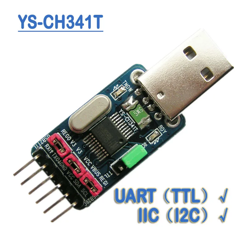 YYS-ch341t модуль передачи USB IIC USB к UART TTL USB передачи последовательный порт двойное напряжение