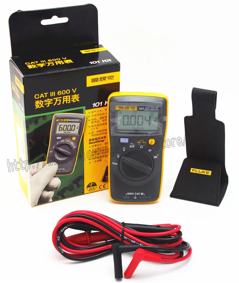 

FLUKE 101 Kit Palm-sized Digital Multimeter Meter DMM F101 with magnetic strap