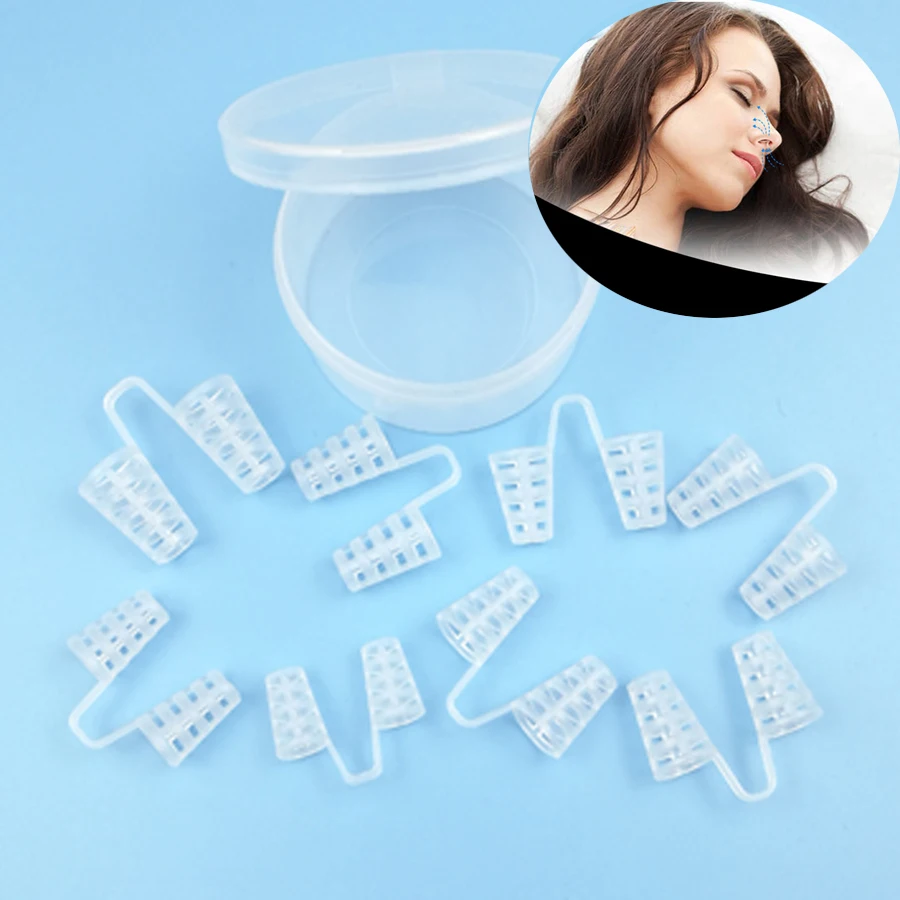 4Pcs/Box Relieve Snoring Nose Snore Stopping Breathing Apparatus Guard Sleeping Anti Snore Nose Clip Mini Snoring Stop Device 4Pcs/Box Relieve Snoring Nose Snore Stopping Breathing Apparatus Guard Sleeping Anti Snore Nose Clip Mini Snoring Stop Device