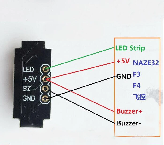Ultra-light-Colorful-LED-Alarm-buzzer-board-5V-WS2812-Programmable-BF-CF-For-NAZE32-F3-F4 (2)