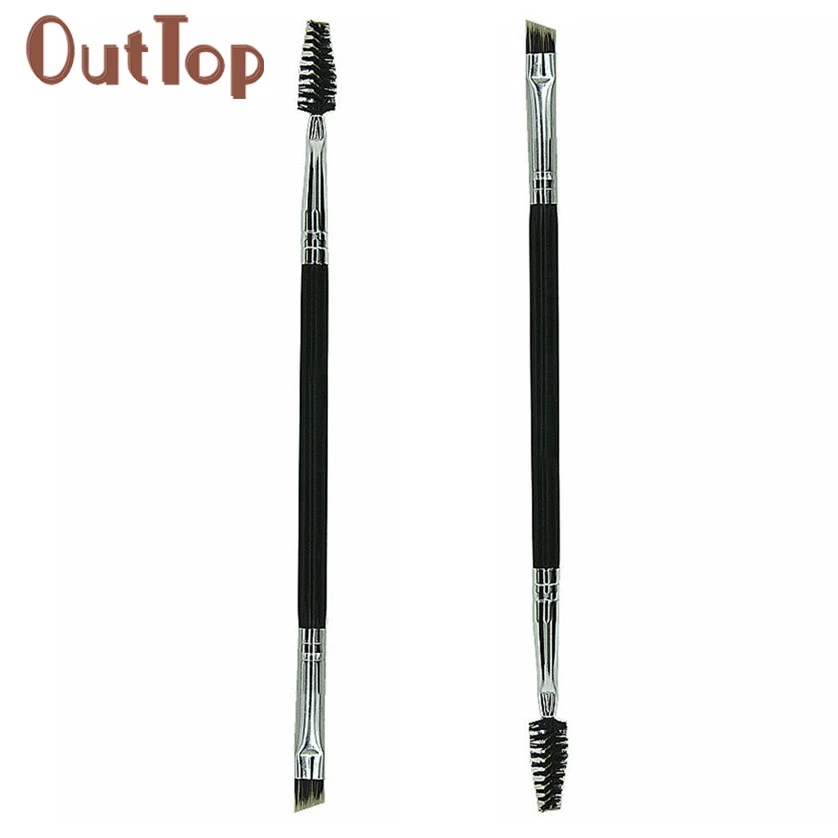 

1PCS Makeup Bamboo Handle Double Eyebrow Brush + Eyebrow Comb 0323A5Down