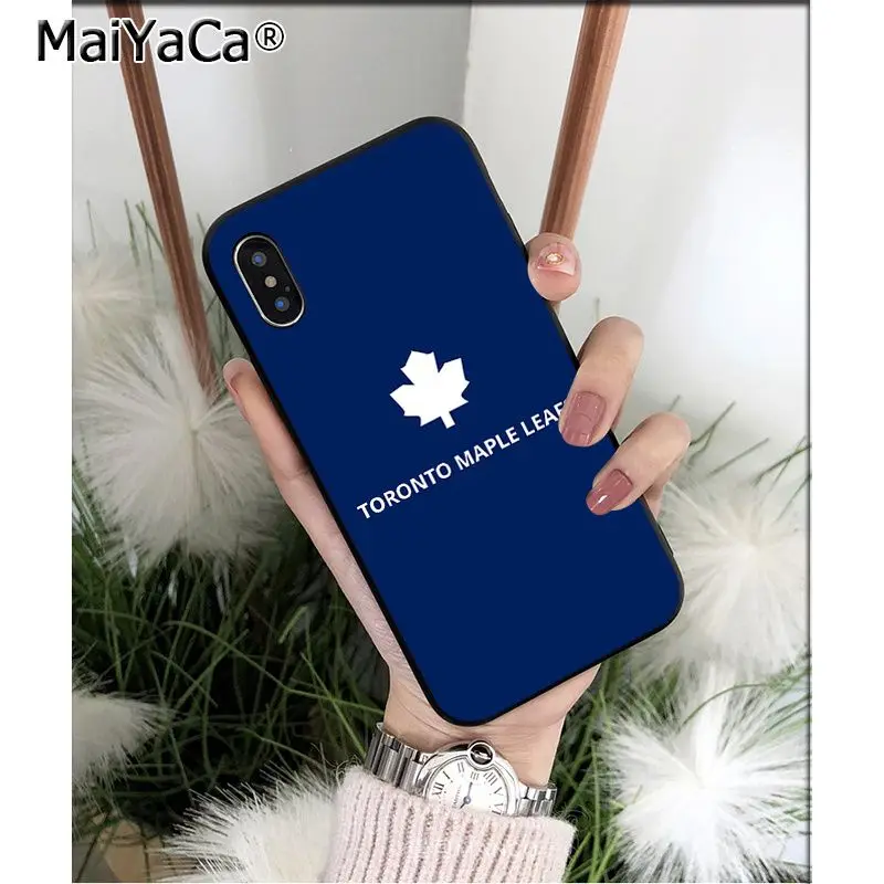 MaiYaCa Toronto Maple Leafs ТПУ Мягкий силиконовый чехол для телефона чехол для iPhone X XS MAX 6 6s 7 7plus 8 8Plus 5 5S SE XR