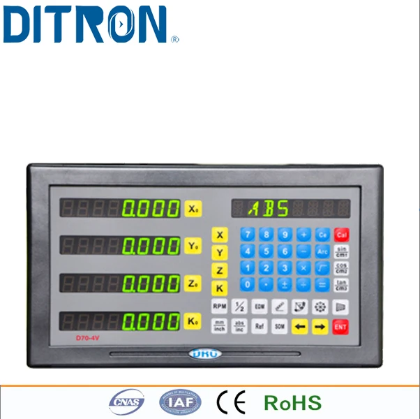 Ttl/rs422 4 оси Цифровое считывание для фрезерного станка и расточной станок с металлическим корпусом