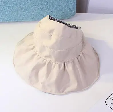 Beige MISSKY Дети Девочка Шляпы солнцезащитные для мальчиков летние однотонные с большими полями дышащие тонкие женские кепки - Цвет: Beige