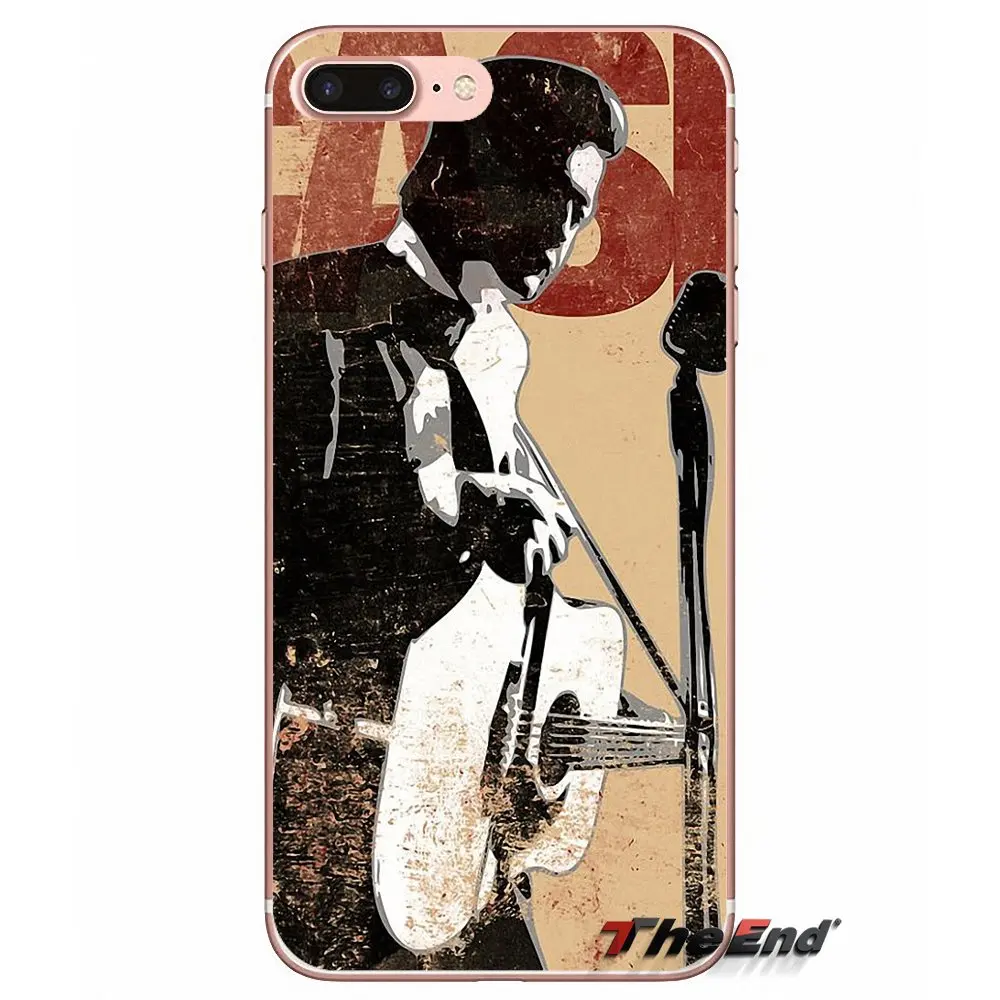 Чехол для Sony Xperia Z Z1 Z2 Z3 Z5 compact M2 M4 M5 E3 T3 XA Aqua LG G4 G5 G3 G2 Mini johny Cash The Finger Singer