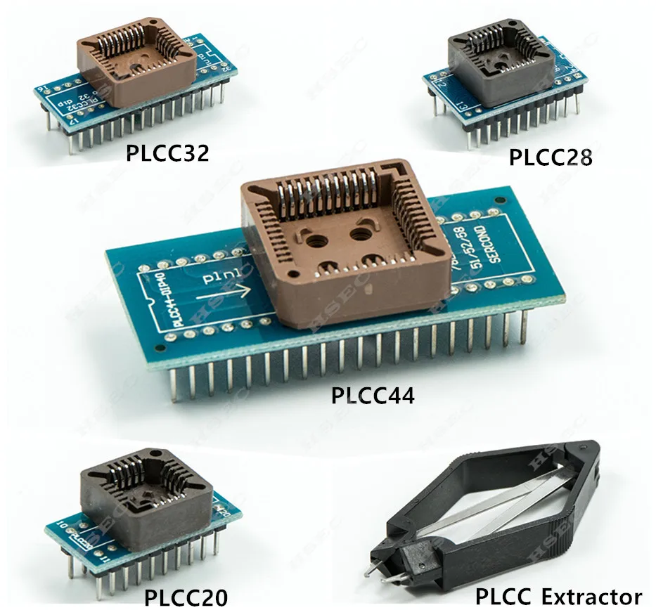 Программатор XGecu V10.22 TL866II Plus + 24 гнезда адаптера для замены USB EEPROM Universal minipro TL866CS TL866A