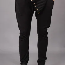 Мужская одежда мужские брюки-шаровары тонкие обтягивающие брюки персонализированные Висячие промежности модные повседневные брюки одежда певицы