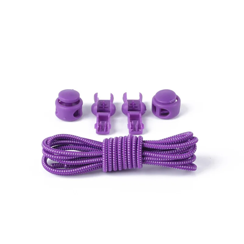 1 Pair No Tie Locking Shoelaces Elastic Unsiex Women Men Trainer Running Athletic Sneaks Shoe Laces Fit Strap Shoelace Wholesale (11)