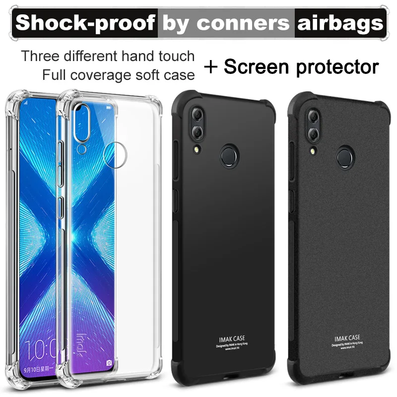 

Airbag For Huawei Honor 8X Max Case with Screen Protector IMAK Soft TPU silicone Back Cover For Huawei Honor 8X Silicon cases