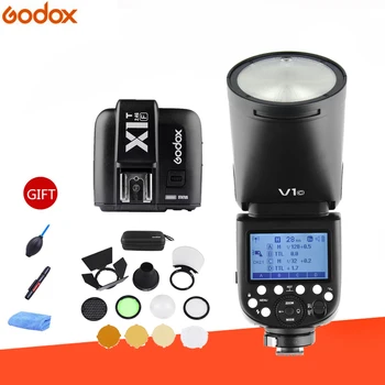 

Godox V1 Flash + AK-R1+X1T- Kits TTL 1/8000s HSS 2600mAh lithium battery Speedlite Flash for Canon Nikon Sony Fujifilm Olympus