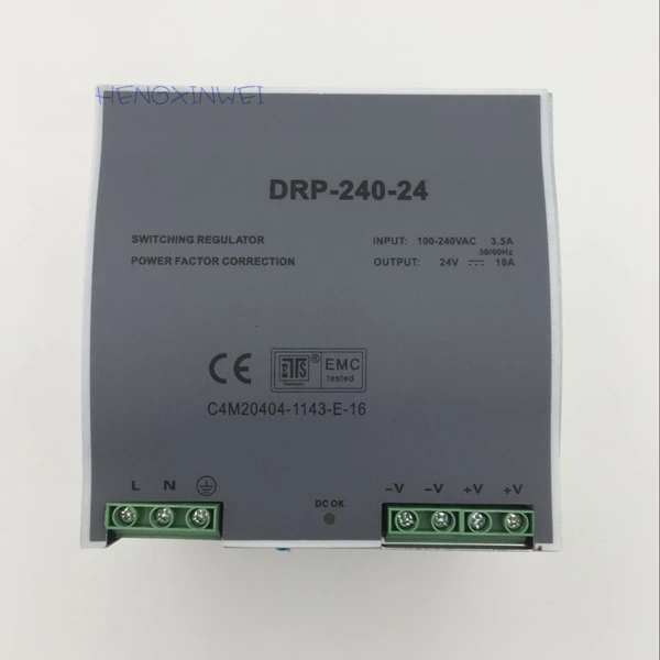 Din-рейка одиночный выход импульсный источник питания 24 в 240 Вт DR-240-24 10 А