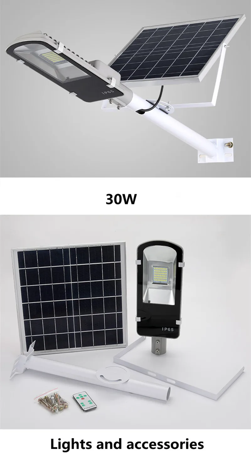 Светодиодный уличный светильник на солнечной батарее с дистанционным управлением, 10 Вт, 20 Вт, 30 Вт, 50 Вт, уличный домашний садовый светильник, водонепроницаемый уличный светильник