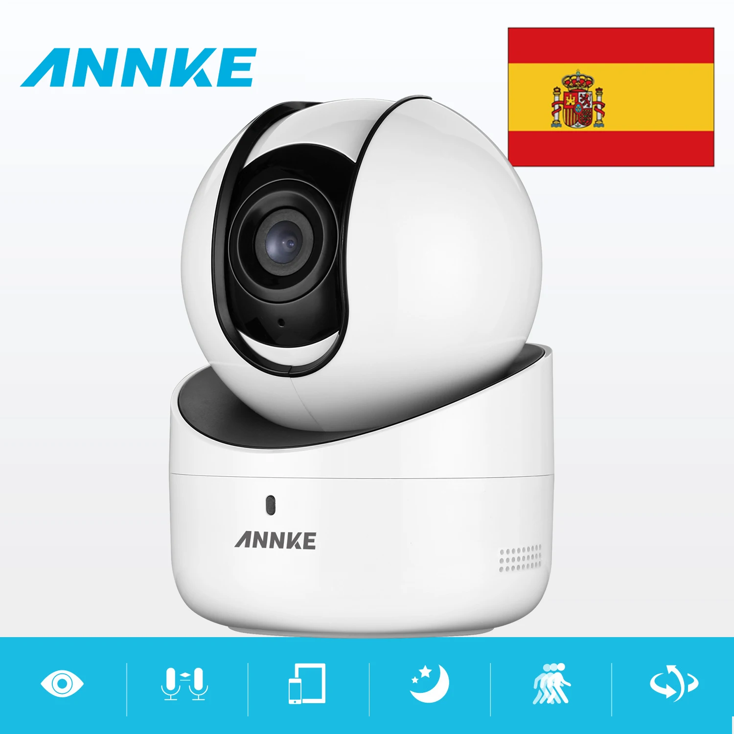 

Clearance Sale For Spain : ANNKE 720P WiFi IP Camera Network Security IR CUT Motion Detect Intelligent Alert WDR ROI 3D DNR
