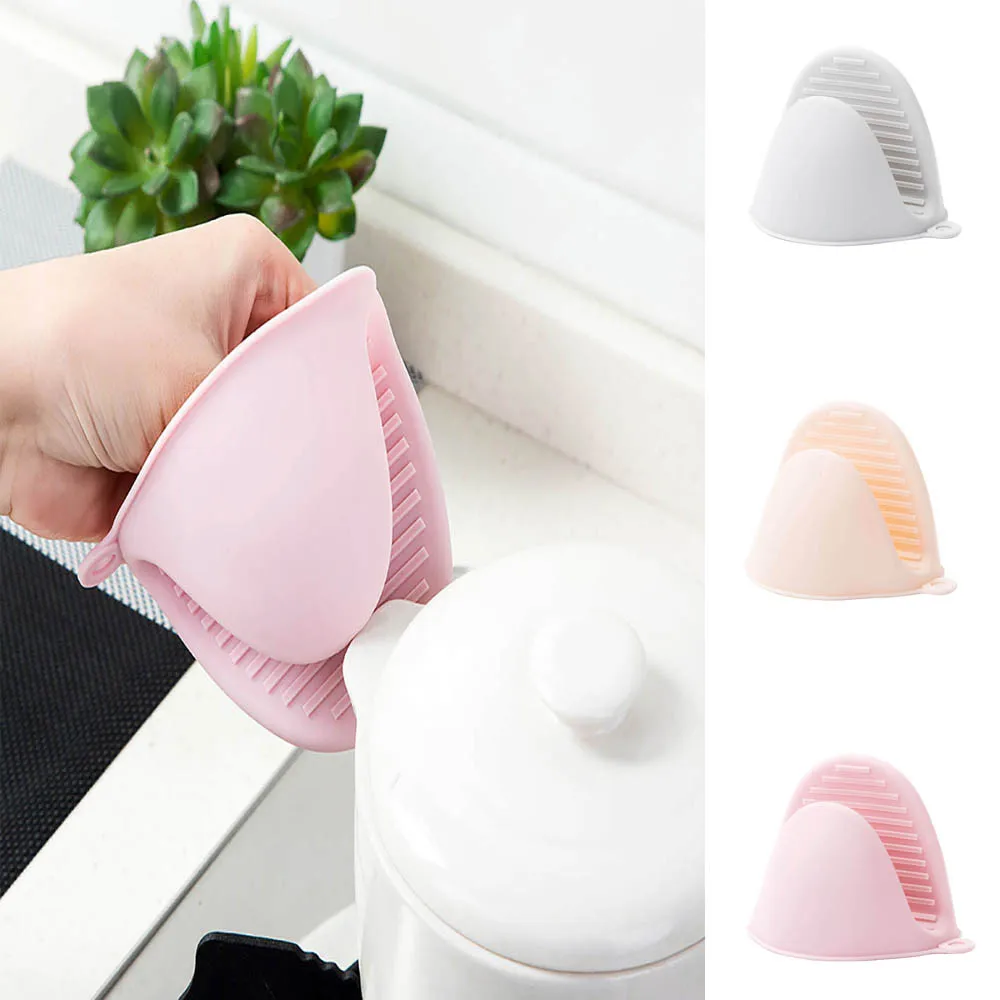 

Kitchen Helper Heat Insulation Gloves Silicone Hand Clip Baking Tools#P7