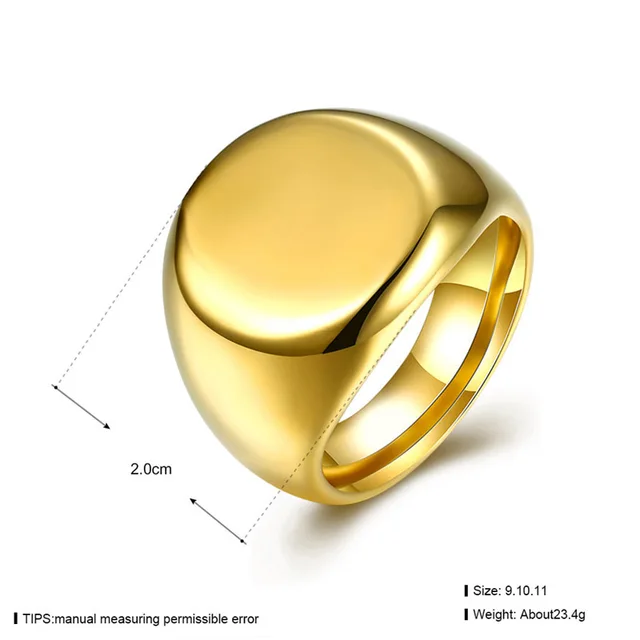 2018 USA Fashion  316L Stainless Steel Ring Pattern Punk Overbearing Vintage Men Rings Cool Man Jewelry