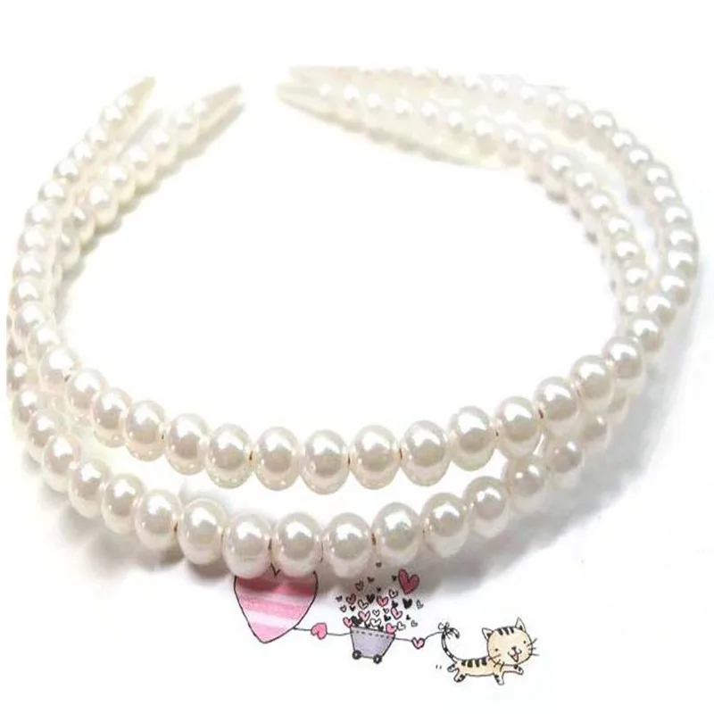 

Trendy Women Lady Girl Wedding Faux Pearl Beads Hair Band Head Band Party Tiara Gift