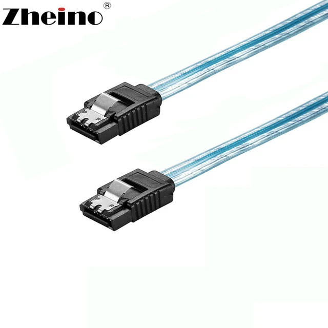 Zheino Serial ATA SATA 3 0 6 ГБ/сек. HDD SSD штекер прямой кабель для передачи данных с зажимом 50